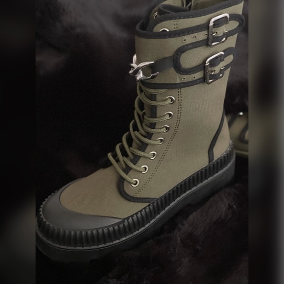 🖤 Military Canvas Boots 🖤 - Picture 5 of 6